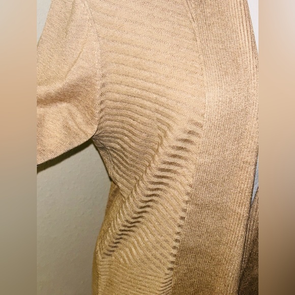 NEW 89th Madison Open Front Tan Cardigan‎ Sweater Caramel Heather Sz Medium NWT - Picture 10 of 14